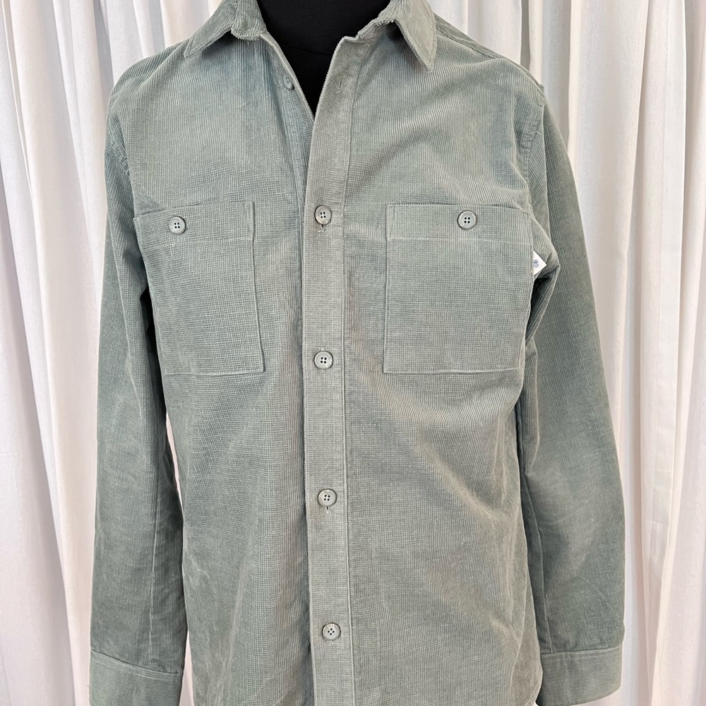 Law of the Sea Netherlands Gray/green Checked Corduroy shirt